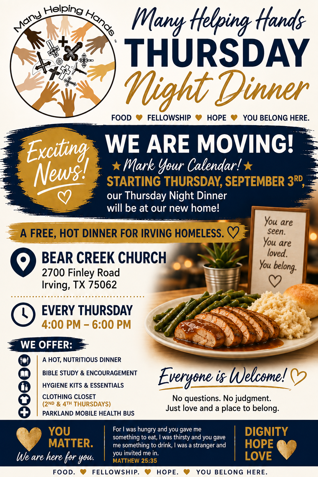 Thursday Night Location Moving