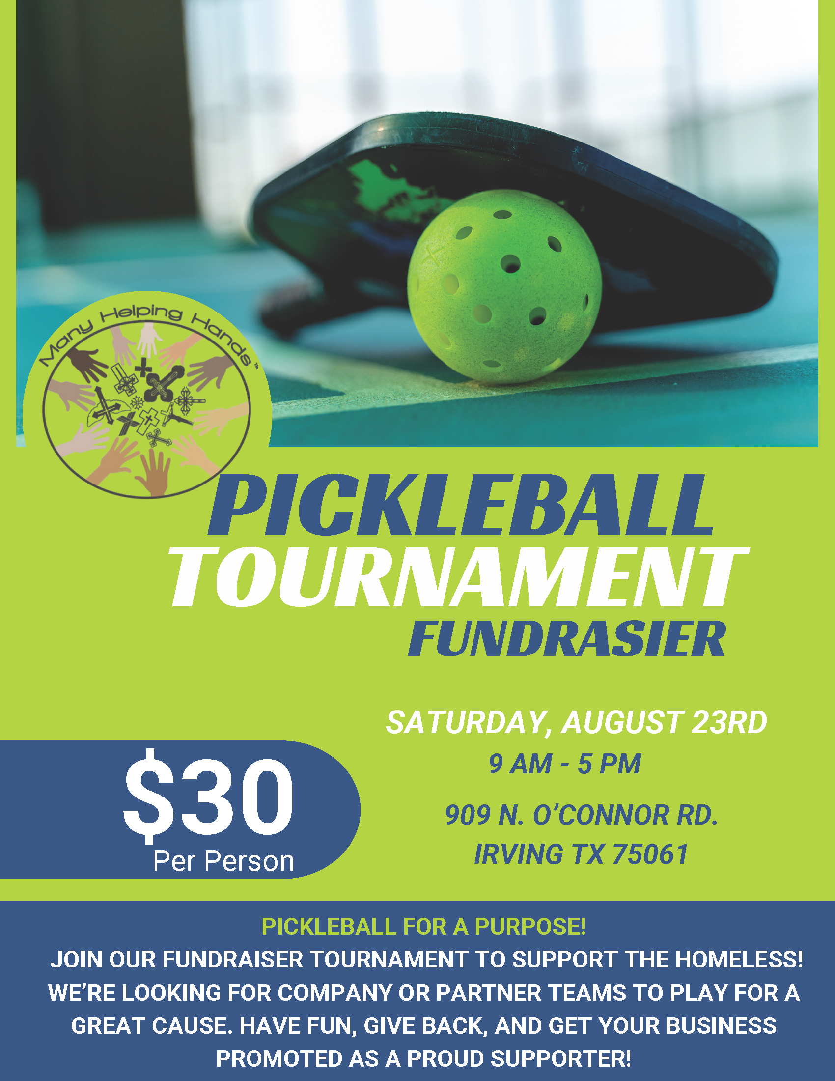 Pickleball Tournament Flier